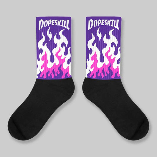 PURPLE Collection DopeSkill Sublimated Socks FIRE Graphic