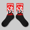 Red Collection DopeSkill Sublimated Socks FIRE Graphic