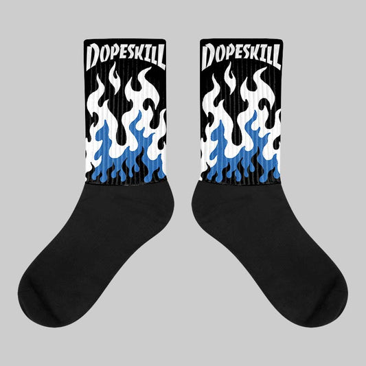 Jordan 11 Low “Space Jam” DopeSkill Sublimated Socks FIRE Graphic Streetwear