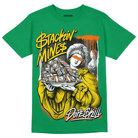 Green Sneakers DopeSkill Green T-Shirt Stackin Mines Graphic Streetwear