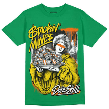 Green Sneakers DopeSkill Green T-Shirt Stackin Mines Graphic Streetwear