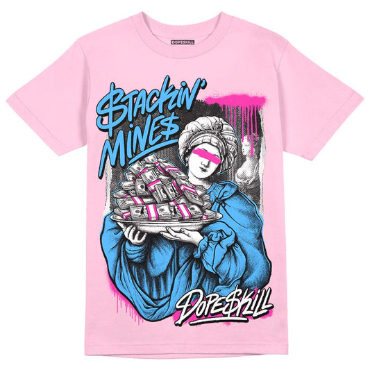 Pink Sneakers DopeSkill Pink T-Shirt Stackin Mines Graphic Streetwear