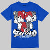 Jordan 3 True Blue DopeSkill T-Shirt Stay Solid Graphic Streetwear - Royal