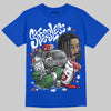 Jordan 3 "True Blue" DopeSkill T-Shirt Stressless Graphic Streetwear - Royal