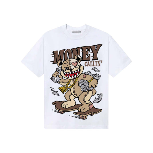 TAN Sneakers DopeSkill T-Shirt Money Callin' Graphic Streetwear - White 