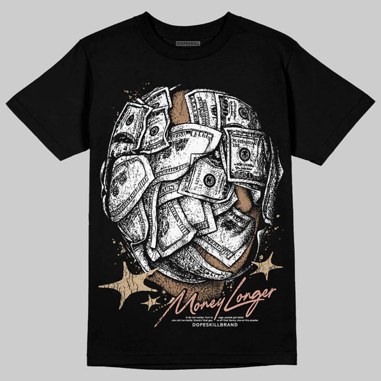 TAN Sneakers DopeSkill T-Shirt Money Longer Graphic Streetwear - Black
