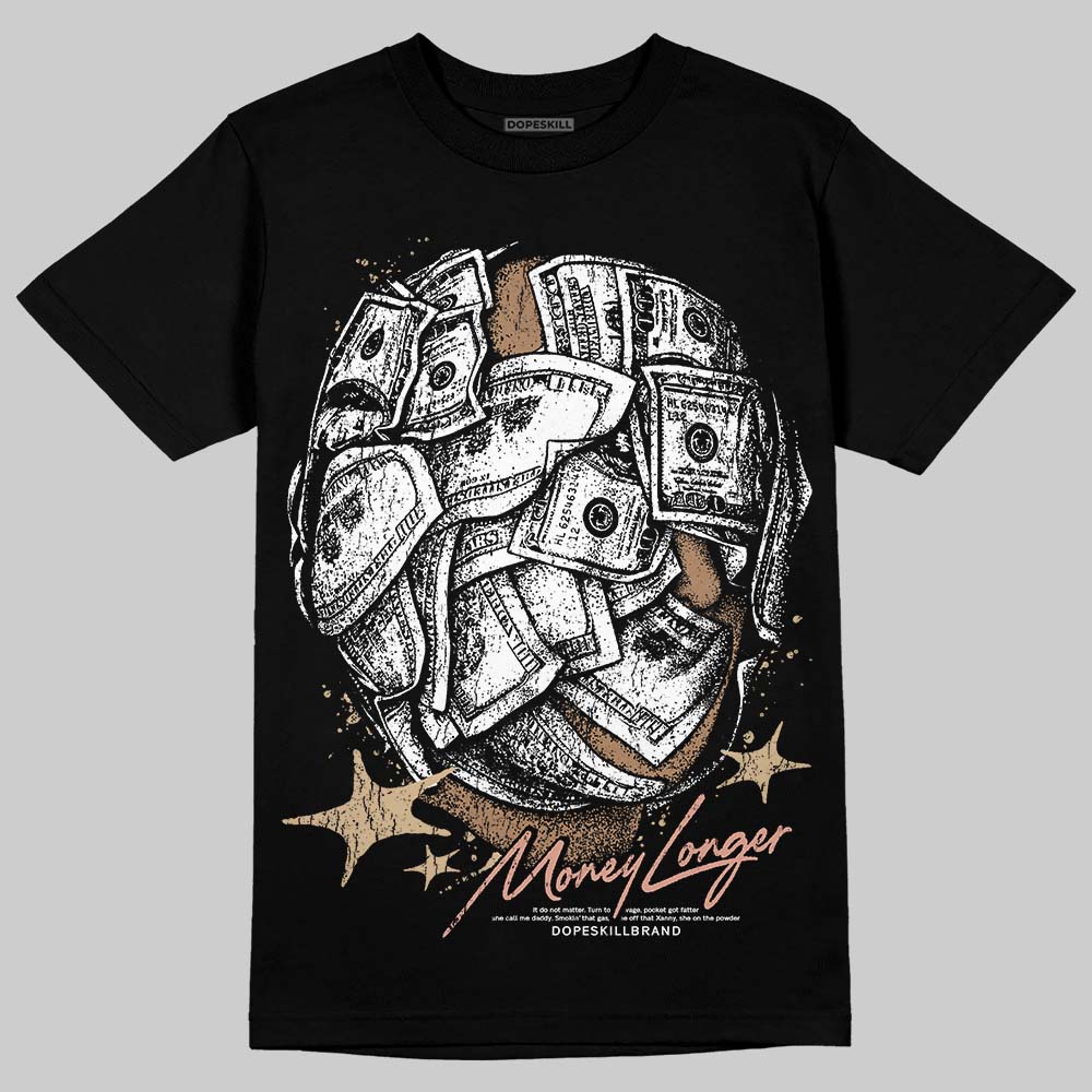 TAN Sneakers DopeSkill T-Shirt Money Longer Graphic Streetwear - Black