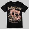 TAN Sneakers DopeSkill T-Shirt Feeling Lucky Graphic Streetwear - Black