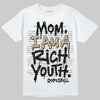 TAN Sneakers DopeSkill T-Shirt Mom, I Am A Rich Youth Graphic Streetwear - White 