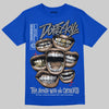 Jordan 3 "True Blue" DopeSkill T-Shirt The Mouth With No Droughts Graphic Streetwear - Royal