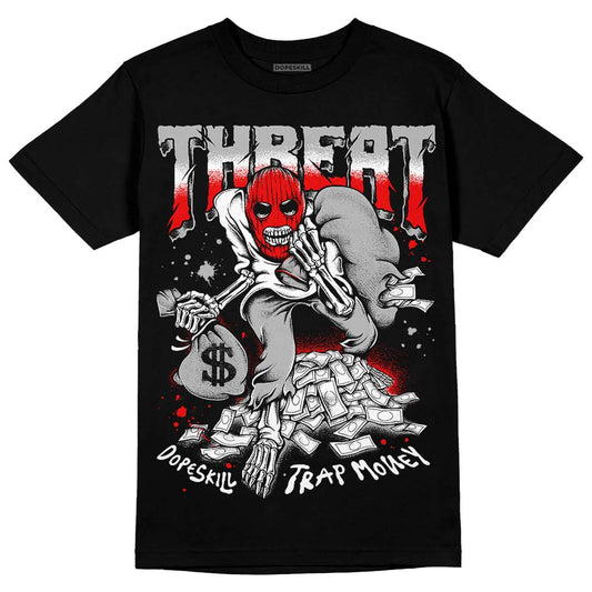 Black and White Sneakers DopeSkill T-Shirt Threat Graphic Streetwear - Black