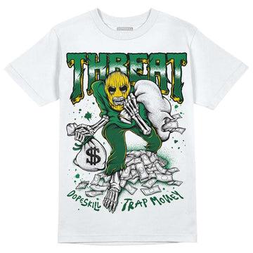 Green Sneakers DopeSkill T-Shirt Threat Graphic Streetwear - White