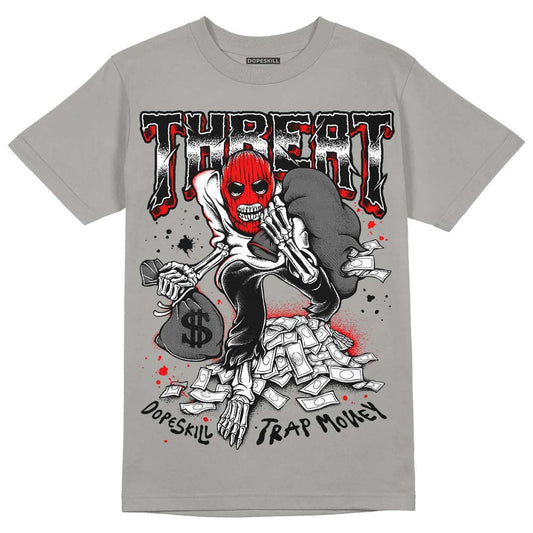 Grey Sneakers DopeSkill Grey T-Shirt Threat Graphic Streetwear 