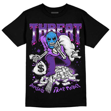 PURPLE Sneakers DopeSkill T-Shirt Threat Graphic Streetwear - Black