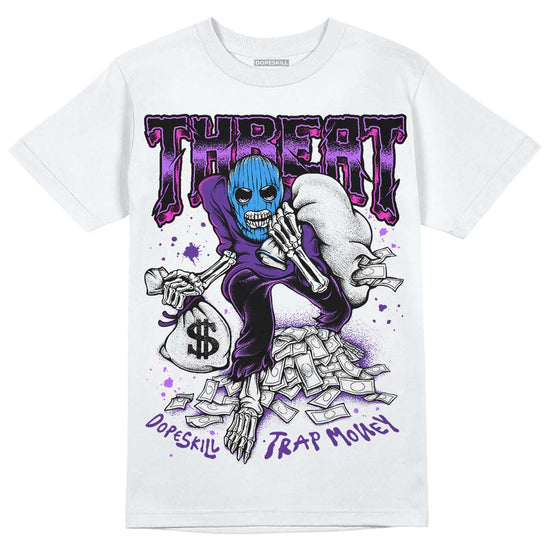 PURPLE Sneakers DopeSkill T-Shirt Threat Graphic Streetwear - White