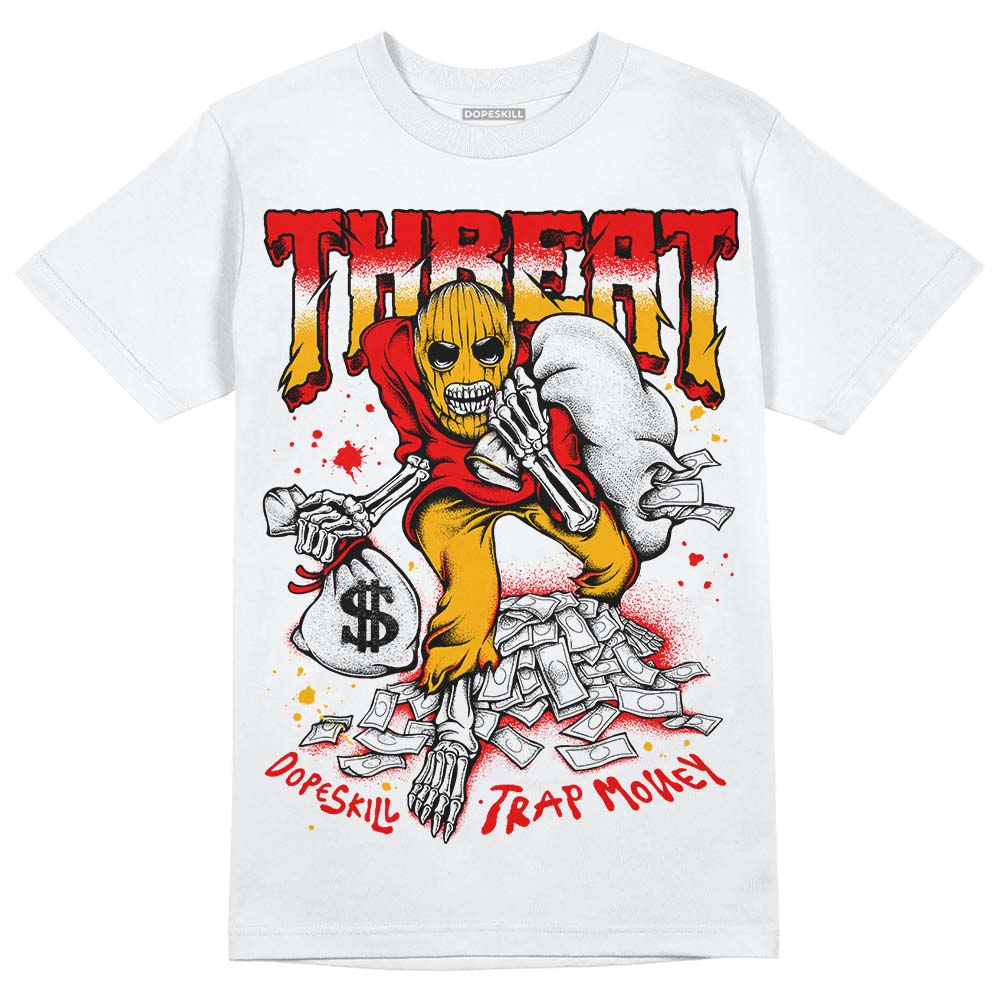 Red Sneakers DopeSkill T-Shirt Threat Graphic Streetwear - White