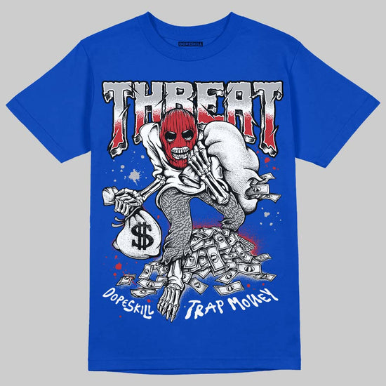 Jordan 3 "True Blue" DopeSkill T-Shirt Threat Graphic Streetwear - Royal
