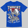 Jordan 3 "True Blue" DopeSkill T-Shirt Threat Graphic Streetwear - Royal