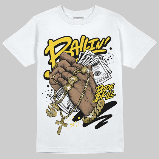 Jordan 4 Thunder DopeSkill T-Shirt Always Ballin' Graphic Streetwear - White