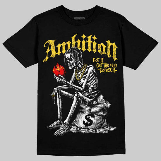 Jordan 4 Thunder DopeSkill T-Shirt Ambition Graphic Streetwear - Black