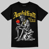 Jordan 4 Thunder DopeSkill T-Shirt Ambition Graphic Streetwear - Black