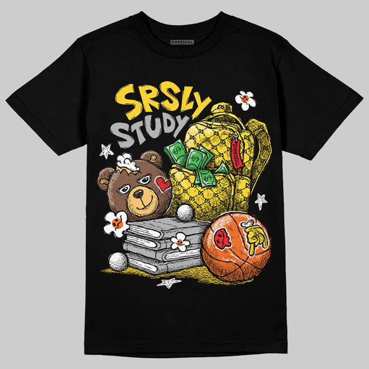 Jordan 4 Thunder DopeSkill T-Shirt Fear Fuels The Hustle Graphic Streetwear - Black