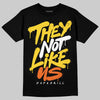 Jordan 4 Thunder DopeSkill T-Shirt They Not Like Us Graphic Streetwear -Black