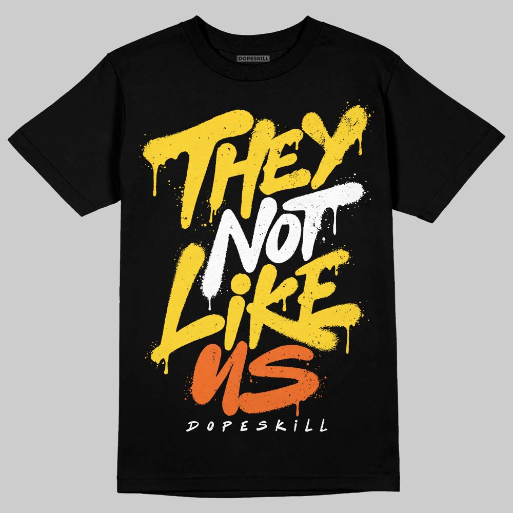 Jordan 4 Thunder DopeSkill T-Shirt They Not Like Us Graphic Streetwear -Black