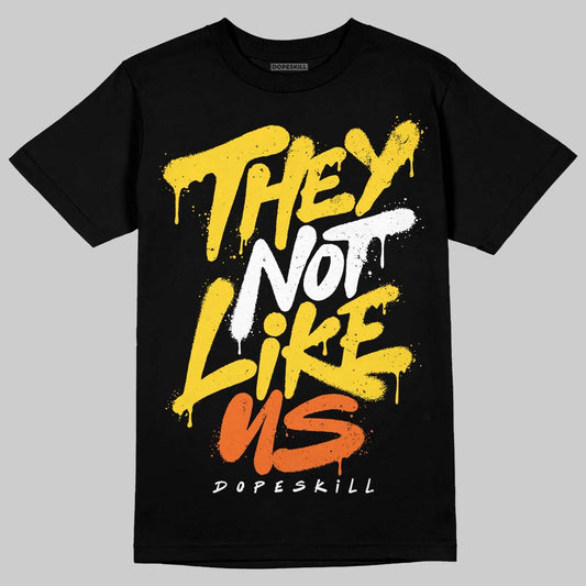 Jordan 4 Thunder DopeSkill T-Shirt They Not Like Us Graphic Streetwear -Black