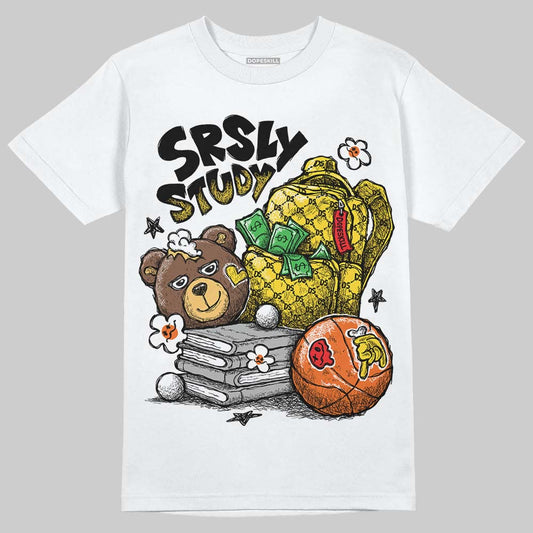 Jordan 4 Thunder DopeSkill T-Shirt Fear Fuels The Hustle Graphic Streetwear - White