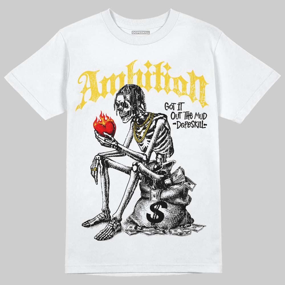 Jordan 4 Thunder DopeSkill T-Shirt Ambition Graphic Streetwear - White 