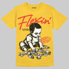 Jordan 4 Thunder DopeSkill T-Shirt Flexin' Graphic Streetwear - Daisy