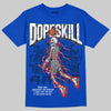 Jordan 3 "True Blue" DopeSkill T-Shirt Thunder Dunk Graphic Streetwear - Royal