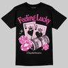 Dunk Low GS 'Triple Pink' DopeSkill T-Shirt Feeling Lucky Graphic Streetwear - black