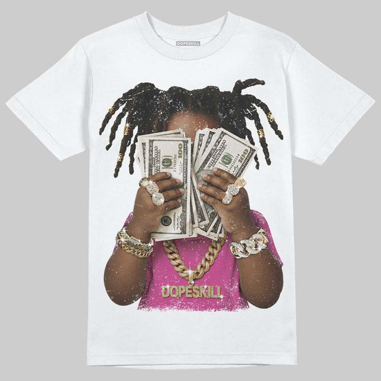Dunk Low GS 'Triple Pink' DopeSkill T-Shirt Rich Youth Graphic Streetwear - White 