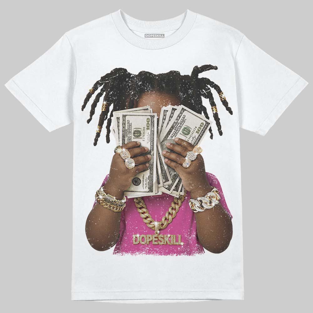 Dunk Low GS 'Triple Pink' DopeSkill T-Shirt Rich Youth Graphic Streetwear - White 