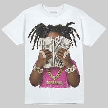 Dunk Low GS 'Triple Pink' DopeSkill T-Shirt Rich Youth Graphic Streetwear - White 
