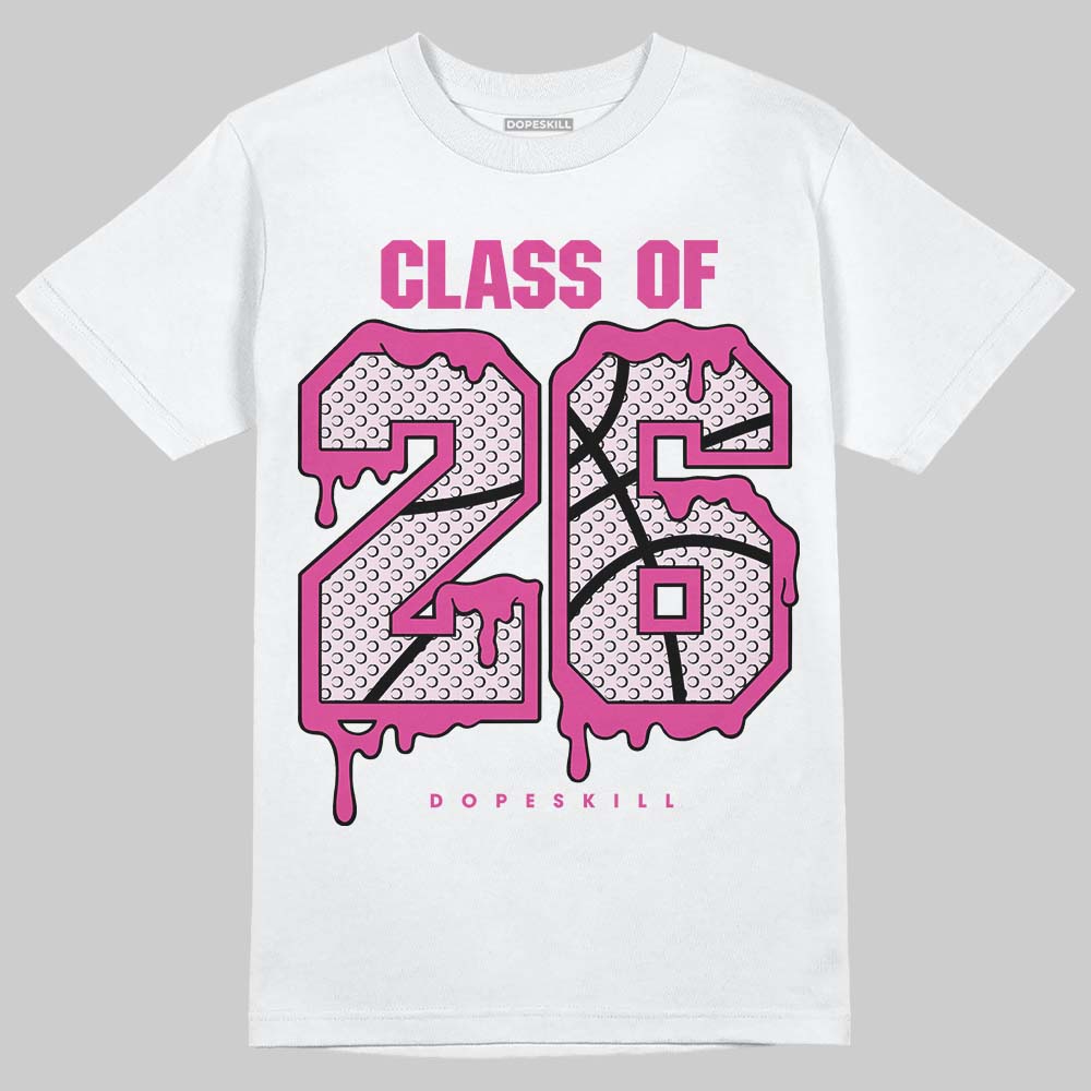 Dunk Low GS 'Triple Pink' DopeSkill T-Shirt 26 Drip Graphic Streetwear - White
