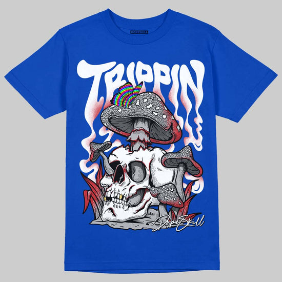Jordan 3 "True Blue" DopeSkill T-Shirt Trippin Graphic Streetwear - Royal