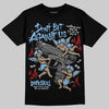 Jordan 6 University Blue DopeSkill T-Shirt Don't Bet Against Us Graphic Streetwear - black