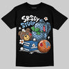 Jordan 6 University Blue DopeSkill T-Shirt Fear Fuels The Hustle Graphic Streetwear - Black