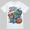 Jordan 6 University Blue DopeSkill T-Shirt Fear Fuels The Hustle Graphic Streetwear - White