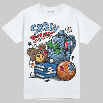 Jordan 6 University Blue DopeSkill T-Shirt Fear Fuels The Hustle Graphic Streetwear - White