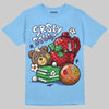 Jordan 6 University Blue DopeSkill T-Shirt Fear Fuels The Hustle Graphic Streetwear - Carolina Blue