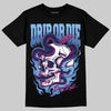 University Blue Sneakers DopeSkill T-Shirt Drip or Die Graphic Streetwear - black