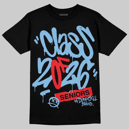 University Blue Sneakers DopeSkill T-Shirt Class of 2026 Graphic Streetwear - Black