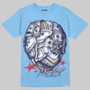 University Blue Sneakers DopeSkill T-Shirt Money Longer Graphic Streetwear - Carolina Blue