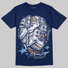 University Blue Sneakers DopeSkill T-Shirt Money Longer Graphic Streetwear - navy
