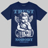 University Blue Sneakers DopeSkill T-Shirt Trust Nobody Graphic Streetwear - navy