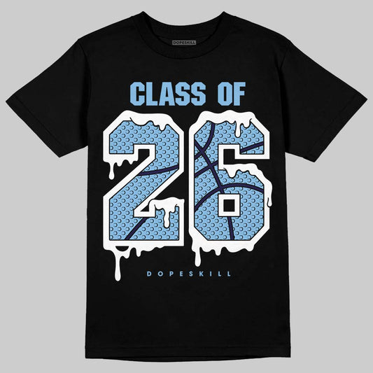 University Blue Sneakers DopeSkill T-Shirt 26 Drip Graphic Streetwear - Black